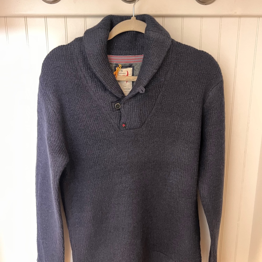 Relwen Old Salt Shawl Navy Sweater